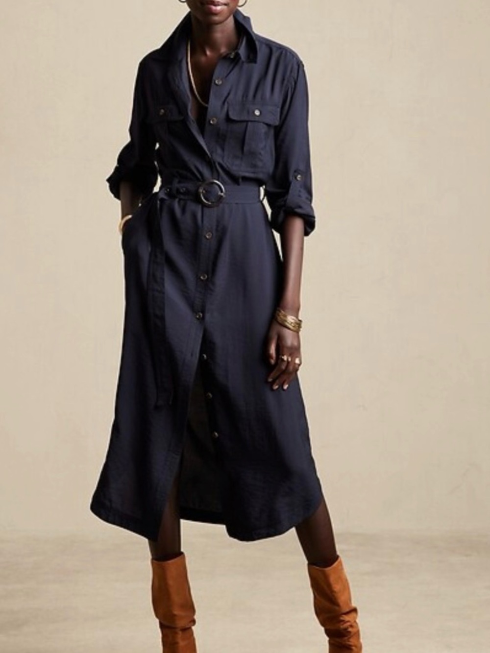 Banana Republic Utility Max shirtdress Dress
